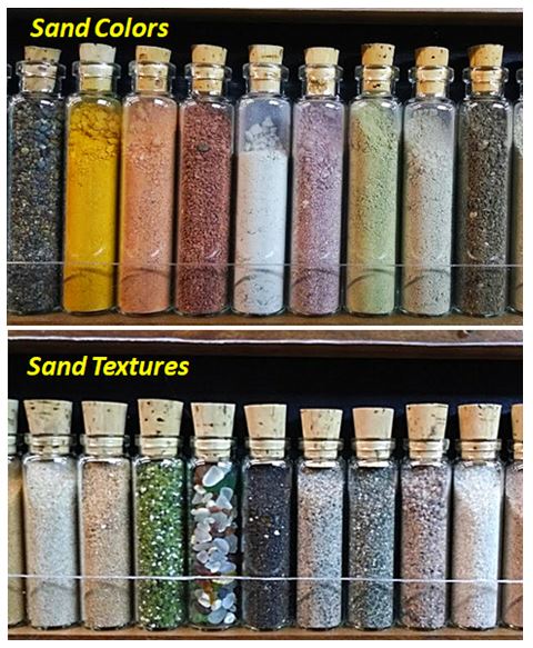 3ml Vials 18 Sands From Various Locations Sand Collection 