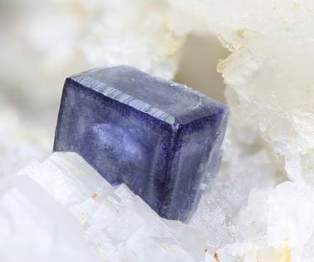 Small, but beautiful:  A one quarter inch wonderfully edged fluorite cube from Glendon, NC.   Photo from M.A.G.M.A. website and 2012 field trip. 