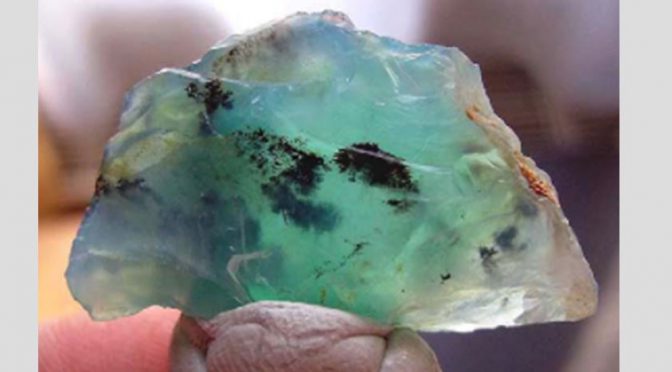 Peruvian blue opal